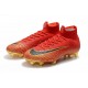 Botines Futbol Nike Mercurial Superfly VI 360 Elite FG Oro Negro Rojo