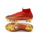 Botines Futbol Nike Mercurial Superfly VI 360 Elite FG Oro Negro Rojo