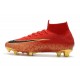 Botines Futbol Nike Mercurial Superfly VI 360 Elite FG Oro Negro Rojo