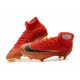 Botines Futbol Nike Mercurial Superfly VI 360 Elite FG Oro Negro Rojo