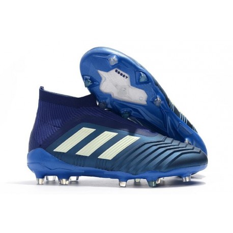 Nuevo Botas de fútbol Adidas Predator 18+ FG Azul Blanco