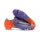 Nuevas Zapatillas de fútbol Nike Mercurial Vapor XII Elite FG Púrpura Naranja Negro