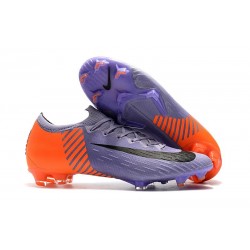 Nuevas Zapatillas de fútbol Nike Mercurial Vapor XII Elite FG Púrpura Naranja Negro