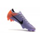 Nuevas Zapatillas de fútbol Nike Mercurial Vapor XII Elite FG Púrpura Naranja Negro