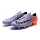 Nuevas Zapatillas de fútbol Nike Mercurial Vapor XII Elite FG Púrpura Naranja Negro