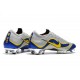2018 Botas de Fútbol Nike Mercurial Vapor 12 Elite FG Plata Azul Amarillo
