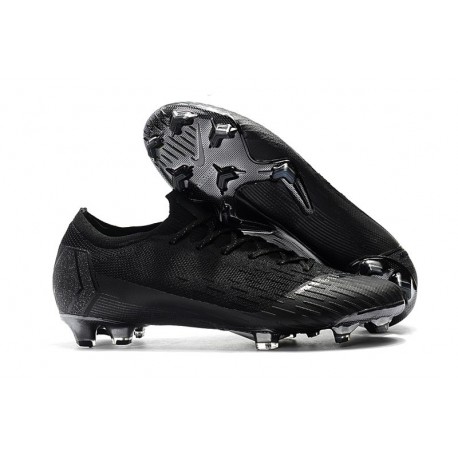 2018 Botas de Fútbol Nike Mercurial Vapor 12 Elite FG Negro