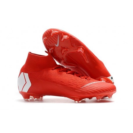 Baratas Zapatillas de fútbol Nike Mercurial Superfly VI 360 Elite FG Rojo Blanco