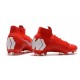 Baratas Zapatillas de fútbol Nike Mercurial Superfly VI 360 Elite FG Rojo Blanco