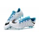 Nuevo Tacón de fútbol Nike HyperVenom Phantom III FG Azul Blanco