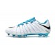Nuevo Tacón de fútbol Nike HyperVenom Phantom III FG Azul Blanco