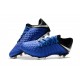 Tacos de futbol para Hombre Nike HyperVenom Phantom III FG Azul Negro Plata