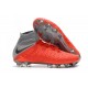 Zapatos de fútbol Nike Hypervenom Phantom III DF FG para Hombre Rojo Gris