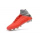 Zapatos de fútbol Nike Hypervenom Phantom III DF FG para Hombre Rojo Gris