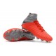 Zapatos de fútbol Nike Hypervenom Phantom III DF FG para Hombre Rojo Gris