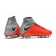 Zapatos de fútbol Nike Hypervenom Phantom III DF FG para Hombre Rojo Gris