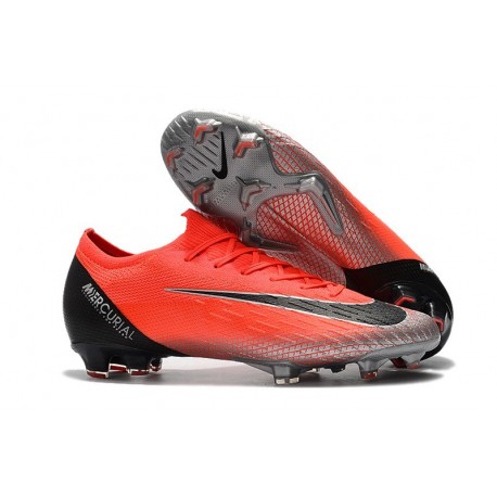 Zapatillas de fútbol Nike Mercurial Vapor XII Elite FG Rojo Plateado CR7