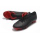 Zapatillas de fútbol Nike Mercurial Vapor XII Elite FG Jordan X PSG Negro Rojo