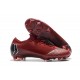 Zapatillas de fútbol Nike Mercurial Vapor XII Elite FG Negro Rojo