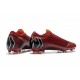 Zapatillas de fútbol Nike Mercurial Vapor XII Elite FG Negro Rojo