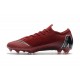 Zapatillas de fútbol Nike Mercurial Vapor XII Elite FG Negro Rojo