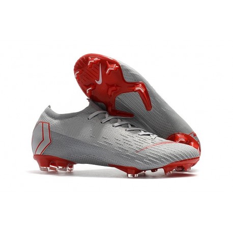 Zapatillas de fútbol Nike Mercurial Vapor XII Elite FG Gris Rojo