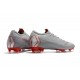Zapatillas de fútbol Nike Mercurial Vapor XII Elite FG Gris Rojo