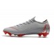 Zapatillas de fútbol Nike Mercurial Vapor XII Elite FG Gris Rojo
