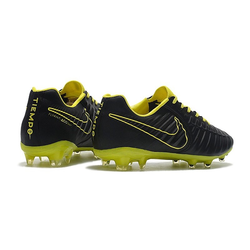 nike tiempo negro y amarillo