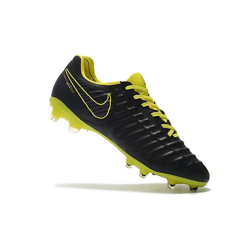 nike tiempo negro y amarillo