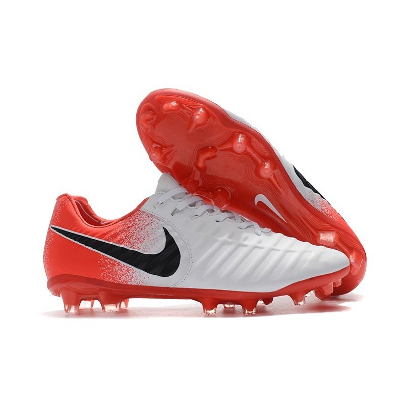 Zapatillas de fútbol Baratas Nike Tiempo Legend VII FG Blanco Rojo Negro
