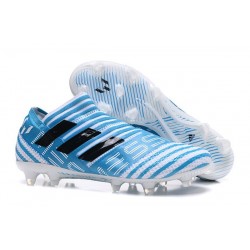Baratas Botas de fútbol Adidas Nemeziz 17+ 360 Agility FG Blanco Azul Negro