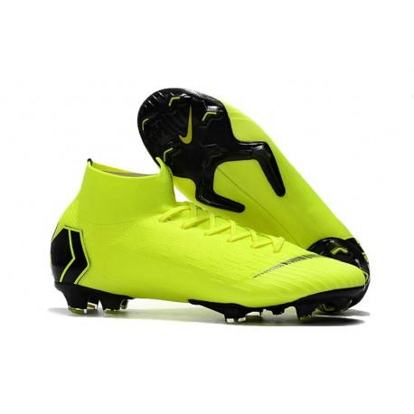 Baratas Zapatillas de fútbol Nike Mercurial Superfly VI 360 Elite FG Amarillo Fluorescente