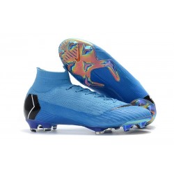 Baratas Zapatillas de fútbol Nike Mercurial Superfly VI 360 Elite FG Azul Negro