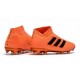 Zapatillas de fútbol adidas Nemeziz 18+ FG - Negro Naranja