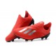 Zapatillas de fútbol Baratas Adidas X 18+ FG Plata Roja