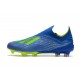 Zapatillas de fútbol Baratas Adidas X 18+ FG Fútbol Azul Solar Amarillo Núcleo Negro
