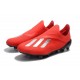 Zapatillas de fútbol Baratas Adidas X 18+ FG Plata Roja