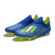 Zapatillas de fútbol Baratas Adidas X 18+ FG Fútbol Azul Solar Amarillo Núcleo Negro
