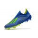 Zapatillas de fútbol Baratas Adidas X 18+ FG Fútbol Azul Solar Amarillo Núcleo Negro