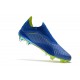 Zapatillas de fútbol Baratas Adidas X 18+ FG Fútbol Azul Solar Amarillo Núcleo Negro