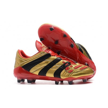 Nuevo Botas de fútbol Adidas Predator Accelerator Electricity FG Oro Rojo Negro
