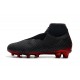 Zapatillas de fútbol Baratas Nike Phantom Vision Elite DF FG Jordan X PSG Negro Rojo
