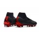 Zapatillas de fútbol Baratas Nike Phantom Vision Elite DF FG Jordan X PSG Negro Rojo