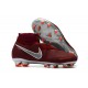 Botas de fútbol Nike Phantom VSN Elite DF FG Rojo Vino Plata