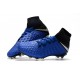 Botas Baratas Nike Hypervenom Phantom III DF FG Azul Negro Plata