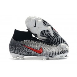 Baratas Zapatillas de fútbol Nike Mercurial Superfly VI 360 Elite FG Neymar Negro Blanco Rojo 