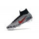 Baratas Zapatillas de fútbol Nike Mercurial Superfly VI 360 Elite FG Neymar Negro Blanco Rojo 