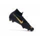 Baratas Zapatillas de fútbol Nike Mercurial Superfly VI 360 Elite FG Oro Negro