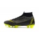 Baratas Zapatillas de fútbol Nike Mercurial Superfly VI 360 Elite FG Gris Amarillo